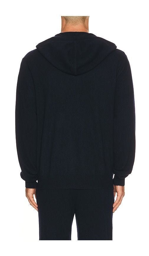 Emerson Hooded Zip Sweater in Blue. - size 3 (also in 4, 5) - Lisa Yang - Modalova