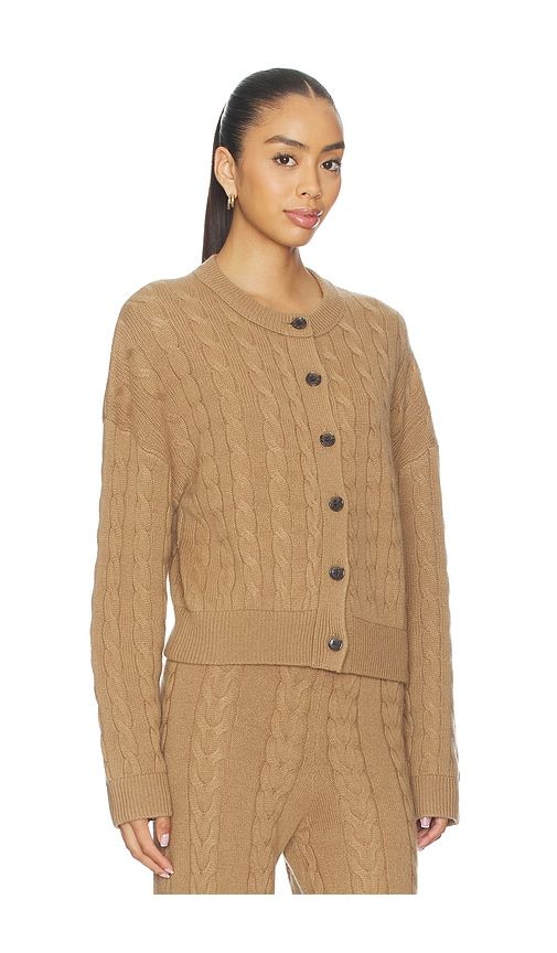 Cassie Cardigan in Tan. - size 0 (also in 1, 2) - Lisa Yang - Modalova