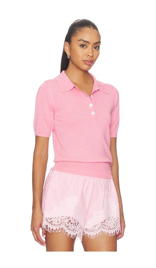 Darcy Polo Top in Pink. - size M (also in S, XS) - Maude Club - Modalova