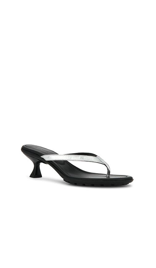 Mari Sandal in Metallic ,Black. - size 36 (also in 38.5, 39) - Mansur Gavriel - Modalova