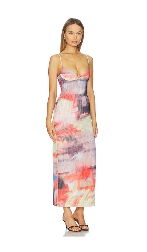 Florence Dress in Orange,Purple. - size S (also in XL) - Miaou - Modalova