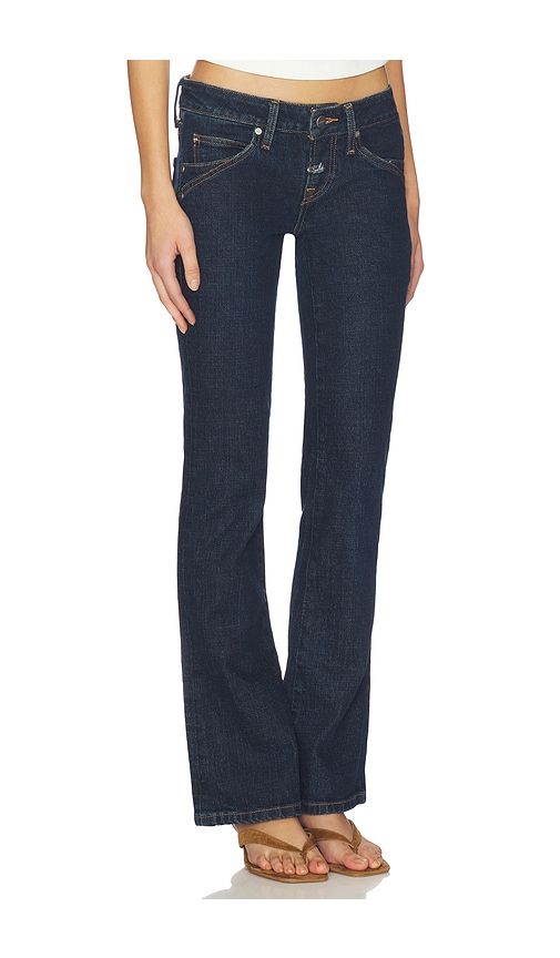 Low Rise Flare in Blue. - size L (also in M, XL) - Miaou - Modalova