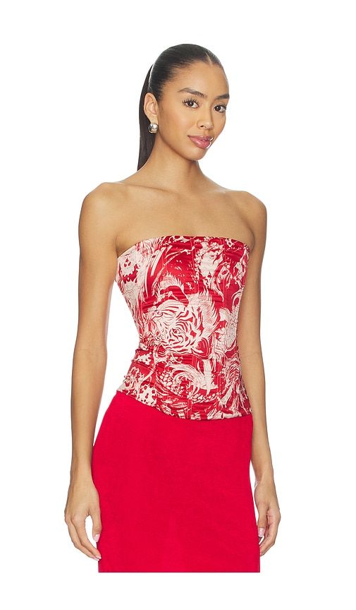Libra Corset Top in Red. - size L (also in XL) - Miaou - Modalova