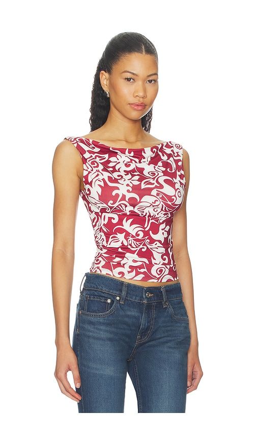 Lani Top in Red. - size L (also in M, S, XL, XS) - Miaou - Modalova
