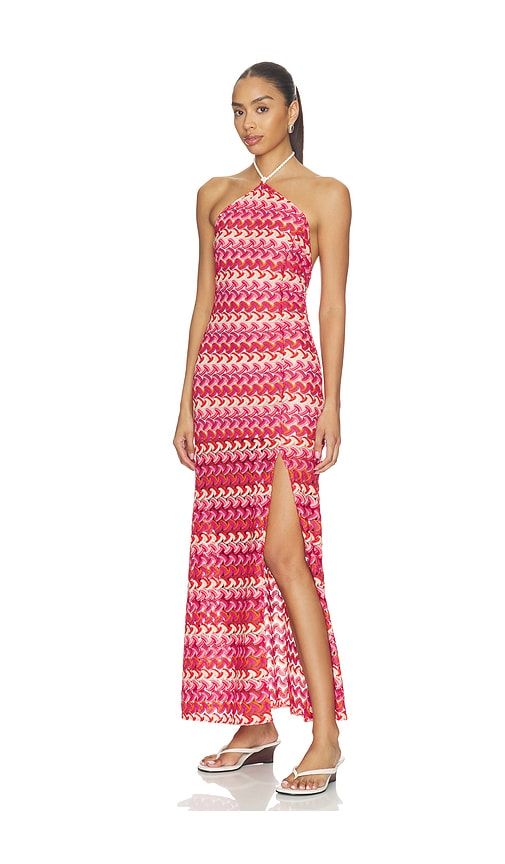 Wine Bloom Helsie Dress in ,Pink. - size L (also in M, S) - Maaji - Modalova