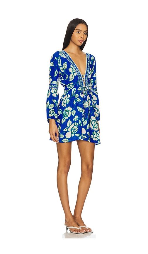 Cobalt Flora Agnes Mini Dress in Blue. - size S (also in L) - Maaji - Modalova
