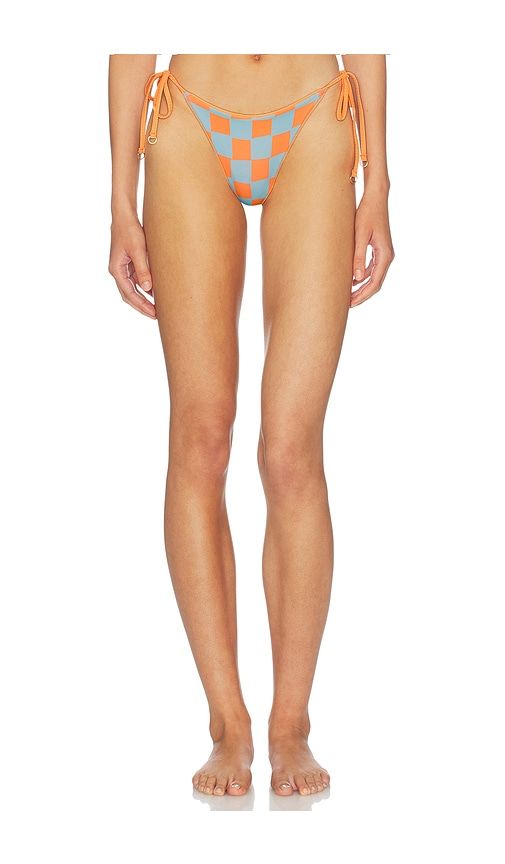 Solar Reverie Sunflash Bikini Bottom in Orange,Blue. - size L (also in M, S) - Maaji - Modalova