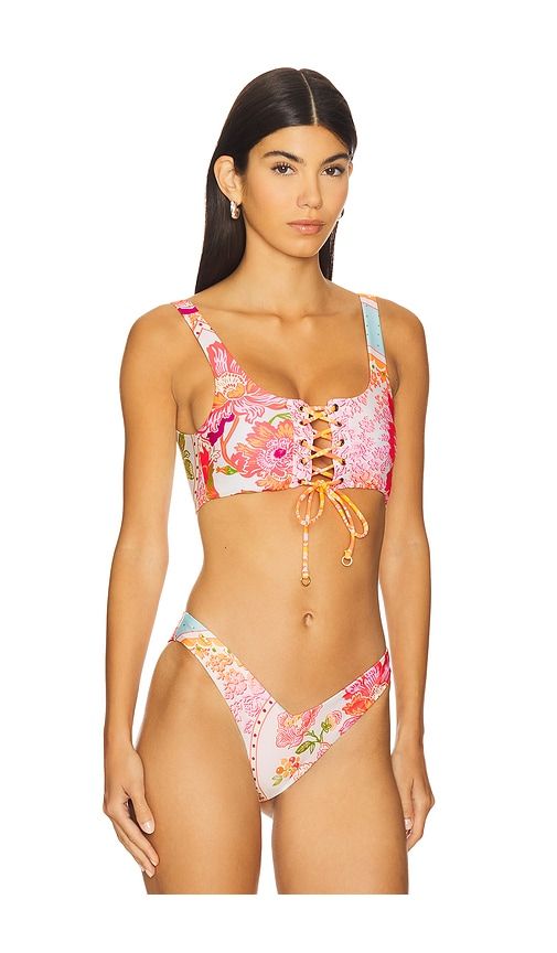 Dazzle Bikini Top in Coral. - size S (also in XS) - Maaji - Modalova