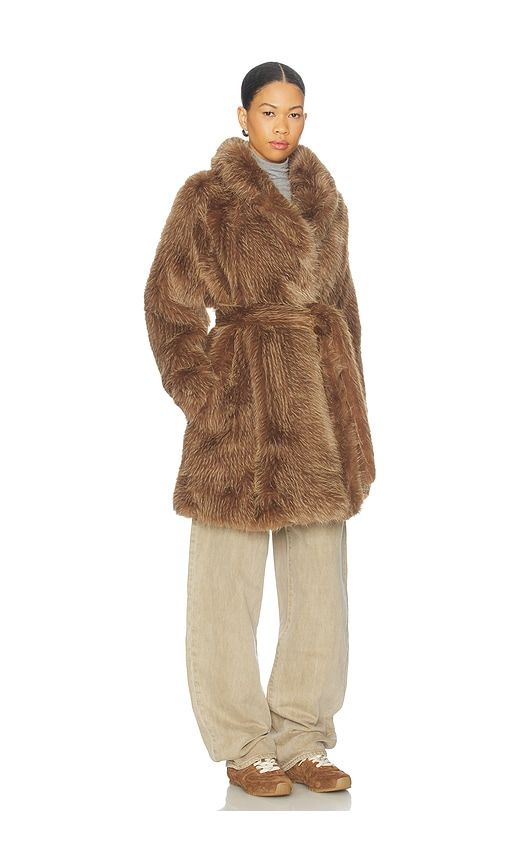 Kacela Coat in Brown. - size M/L (also in XL/1X) - Mackage - Modalova