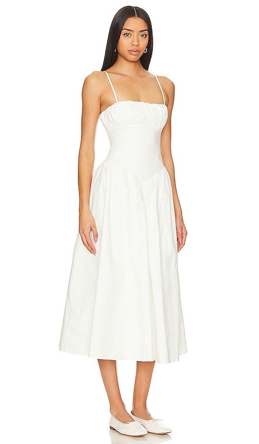 Austin Midi Dress in White. - size S (also in XS) - MAJORELLE - Modalova