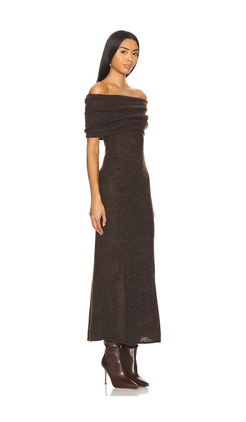 Avalee Maxi Dress in Chocolate. - size S (also in XS) - MAJORELLE - Modalova