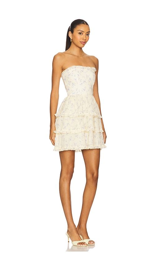Demi Mini Dress in Yellow. - size L (also in M, S, XL) - MAJORELLE - Modalova