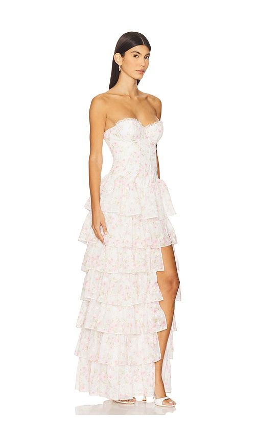 Deidre Gown in White. - size M (also in XL) - MAJORELLE - Modalova