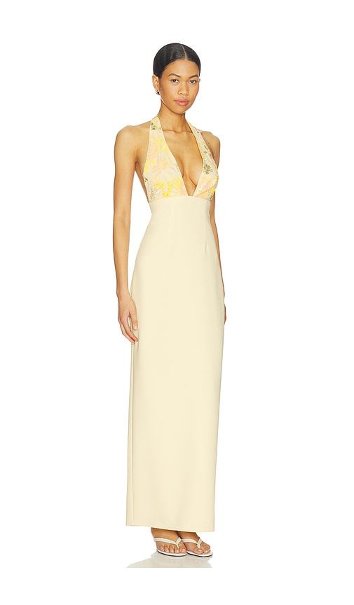 Maizie Gown in Lemon. - size M (also in XS, XXS) - MAJORELLE - Modalova