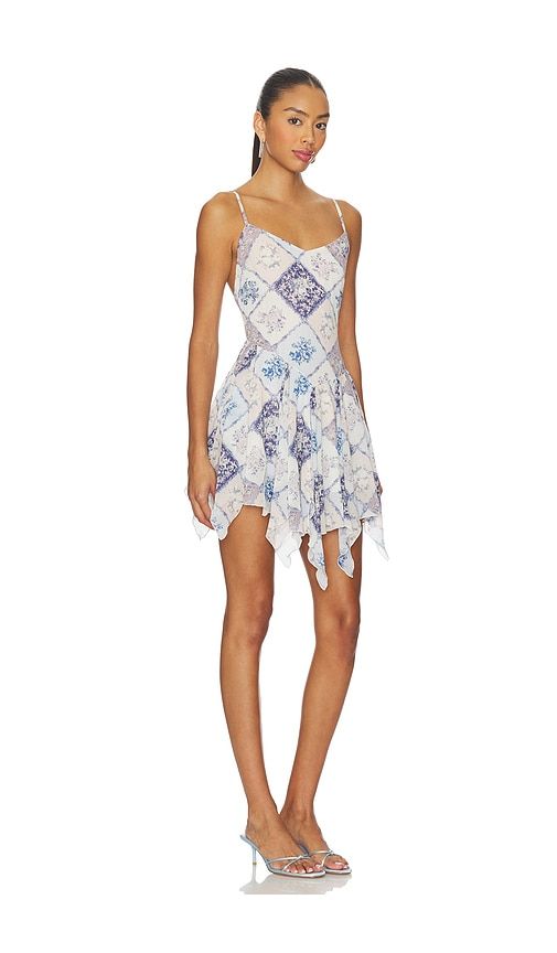 Gueret Mini Dress in Blue. - size L (also in M, S, XL, XS) - MAJORELLE - Modalova