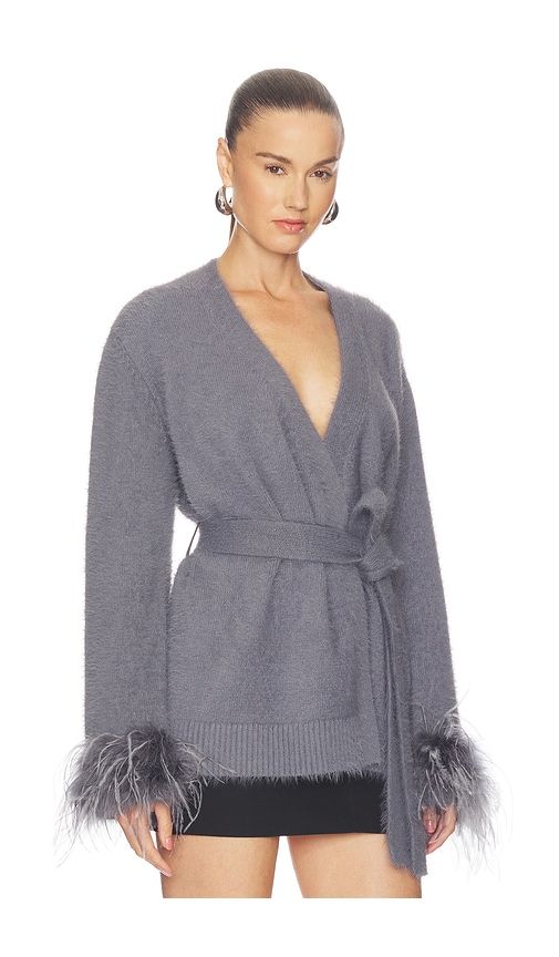 Wilma Feather Cardigan in . - size L (also in M, S, XL, XS) - MAJORELLE - Modalova
