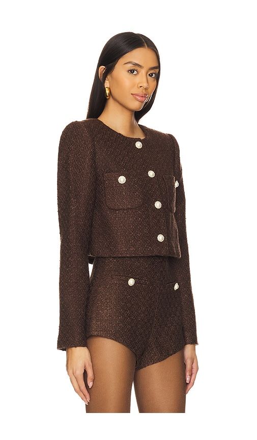 Riah Jacket in Chocolate. - size L (also in M) - MAJORELLE - Modalova