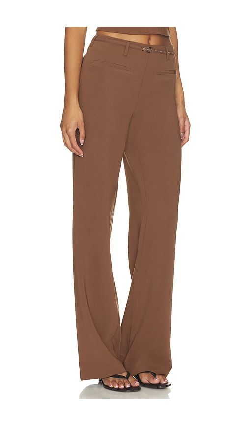 Elliot Pant in Brown. - size L (also in M, S, XL, XS, XXS) - MAJORELLE - Modalova