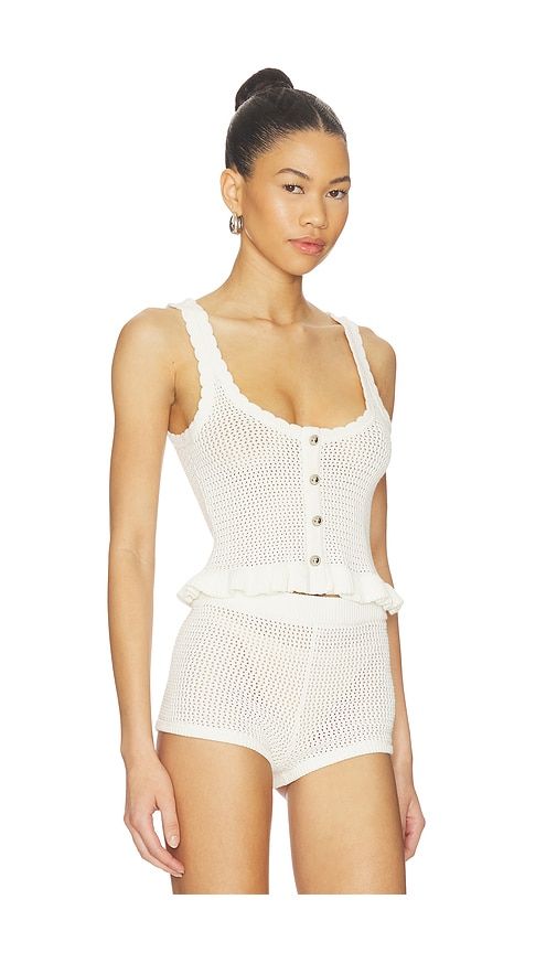 Fionina Pointelle Tank in . - size L (also in M, S, XL) - MAJORELLE - Modalova