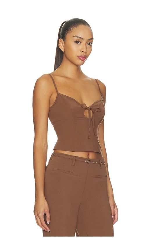 Elliot Top in Brown. - size L (also in M, S, XL, XS, XXS) - MAJORELLE - Modalova