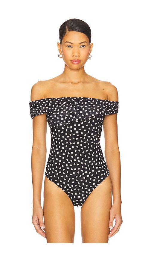 Thea Bodysuit in Black. - size XS (also in XXS, XL) - MAJORELLE - Modalova
