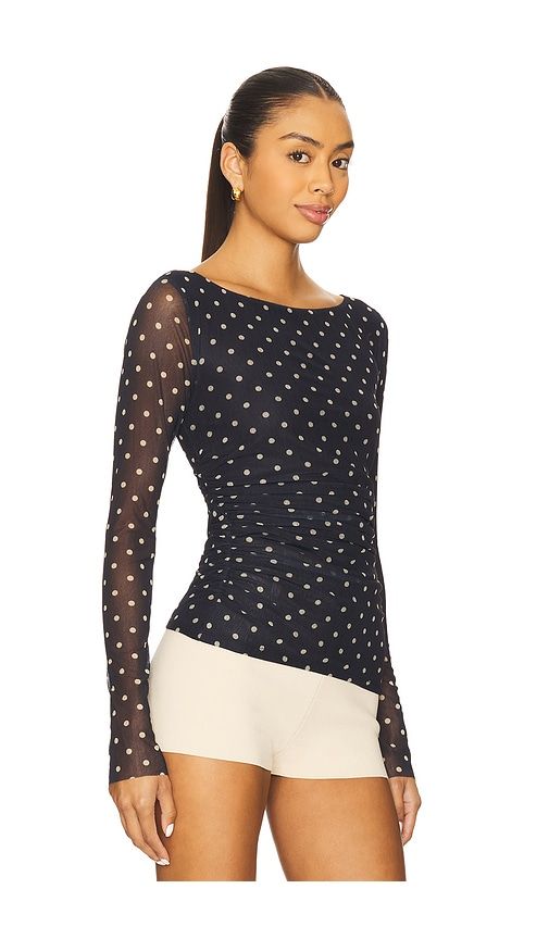 Lena Top in Navy. - size XL (also in XS, XXS) - MAJORELLE - Modalova