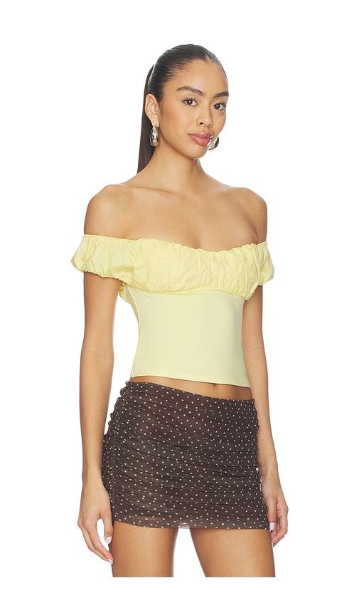 Tatum Top in Lemon. - size M (also in S, XL, XS) - MAJORELLE - Modalova