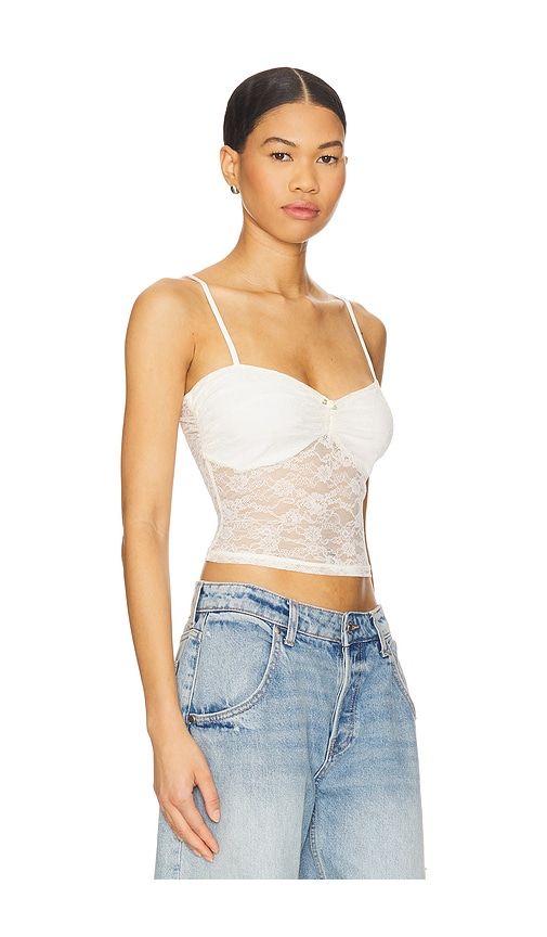 Cristina Tank Top in Ivory. - size M (also in S, XL) - MAJORELLE - Modalova