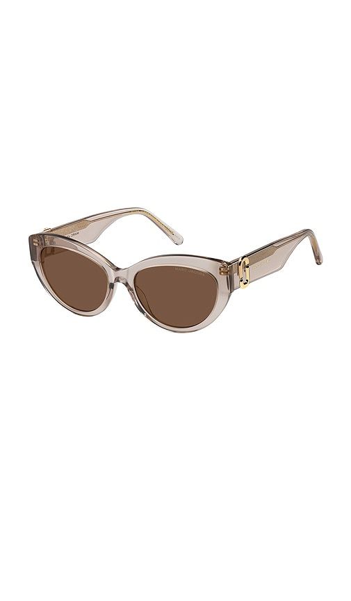 Cat Eye Sunglasses in Burgundy - Marc Jacobs - Modalova