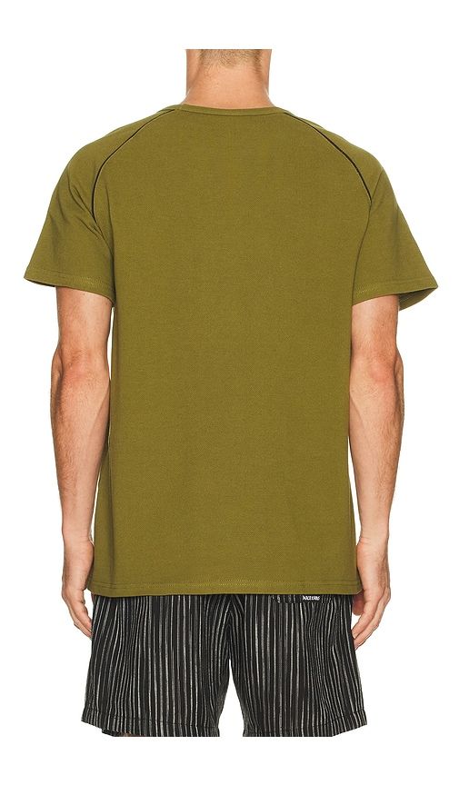 Pique Front Short Sleeve Tee in Green. - size M (also in S, XL/1X) - Maui and Sons - Modalova