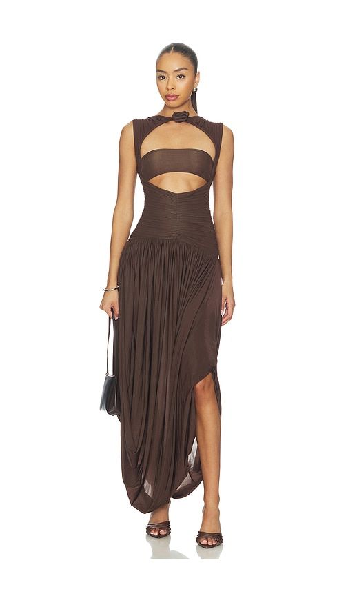 Atrio Dress in Brown. - size M/L (also in S/M) - Maygel Coronel - Modalova
