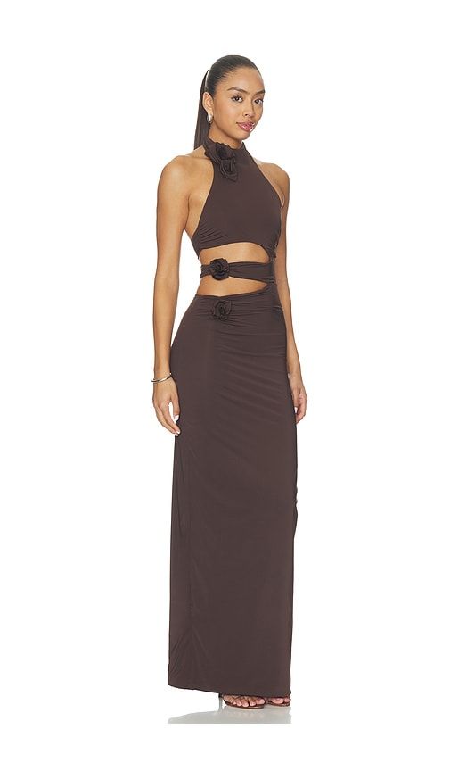 Tempus Maxi Dress in Brown. - size M/L (also in S/M, XL/XXL) - Maygel Coronel - Modalova