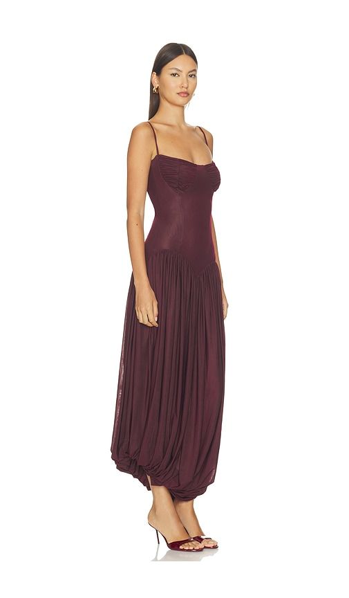 Ceniza Dress in Wine. - size M/L (also in XL/XXL) - Maygel Coronel - Modalova