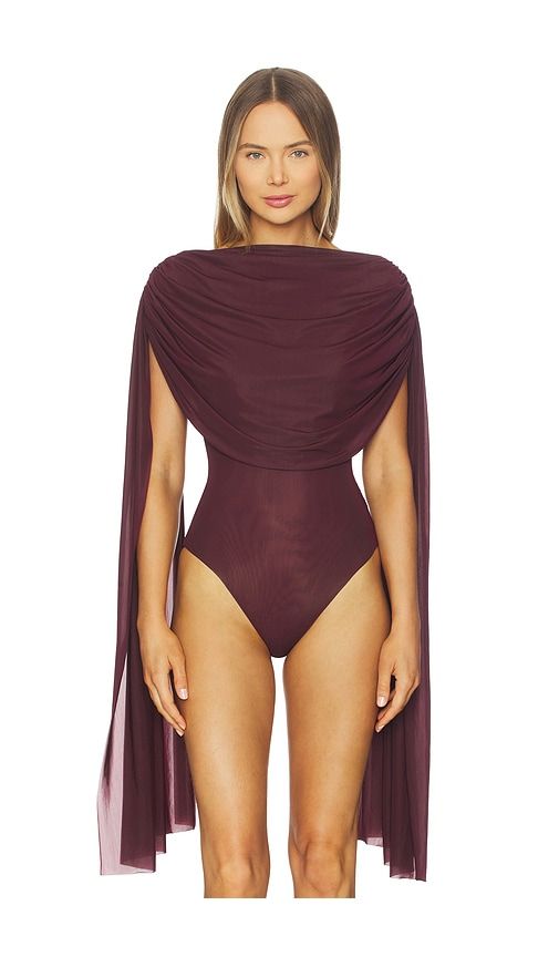 Burano Bodysuit in Burgundy - Maygel Coronel - Modalova
