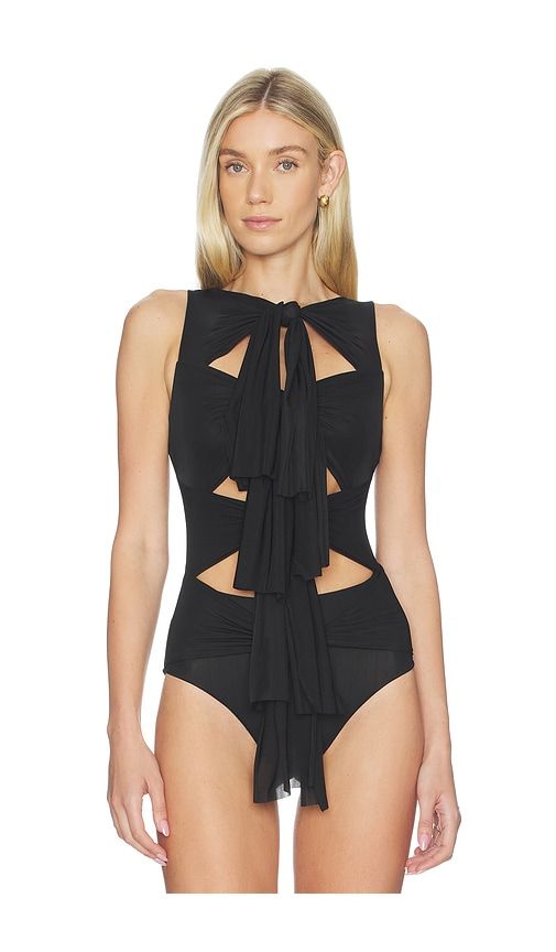 Nebbia Bodysuit in Black - Maygel Coronel - Modalova