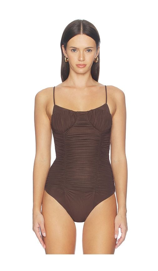 Aldor Bodysuit in Brown. - size M/L (also in S/M, XL/XXL, XXS/XS) - Maygel Coronel - Modalova