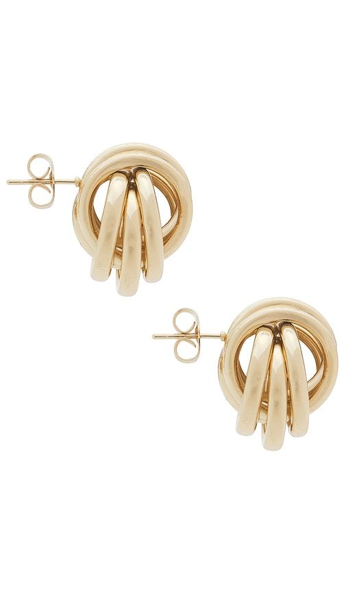Milan Earrings in Metallic - Mazin Jewels - Modalova
