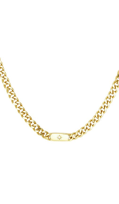 Starburst Cuban Link Necklace in Metallic - Mazin Jewels - Modalova
