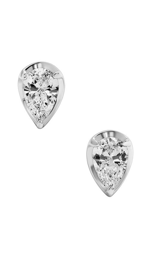 Center Stage Studs in Metallic - Mazin Jewels - Modalova