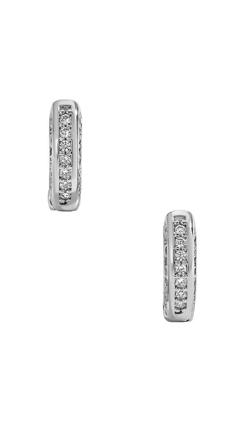 Charlotte Hoops Earring in Metallic - Mazin Jewels - Modalova