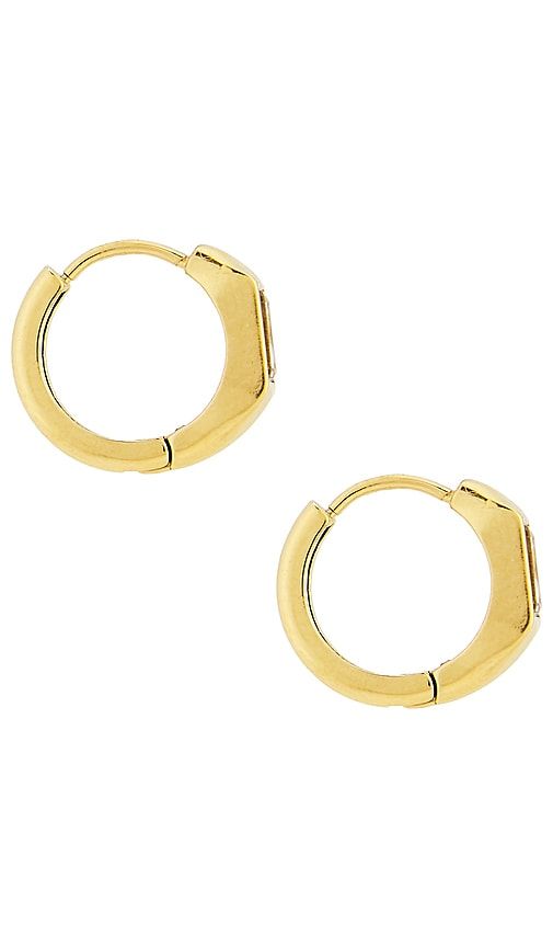 Chloe Hoops Earring in Metallic - Mazin Jewels - Modalova