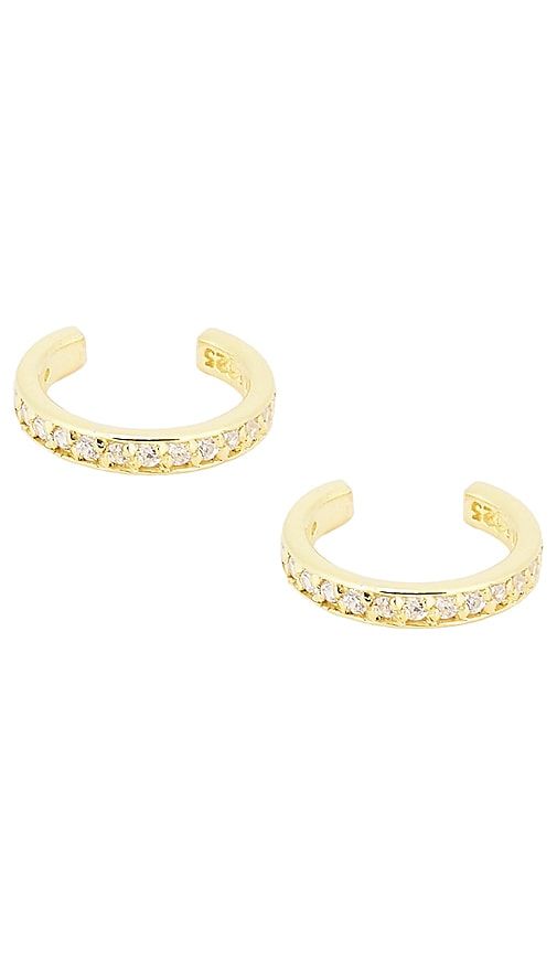 Lumen Ear Cuff Earrings in Metallic - Mazin Jewels - Modalova
