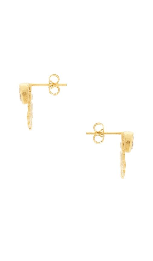 Sunray Earrings in Metallic - Mazin Jewels - Modalova