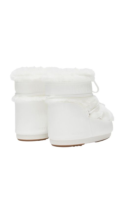 Kids Icon Low Faux Fur Boot in White. - size 33-35 (also in 36-38) - MOON BOOT - Modalova