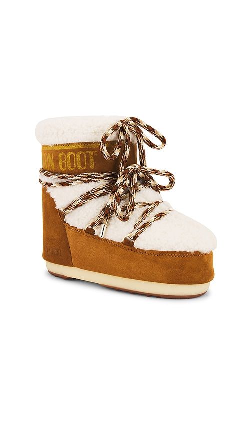 Icon Low Shearling Boot in Brown. - size 33/35 (also in 36-38) - MOON BOOT - Modalova