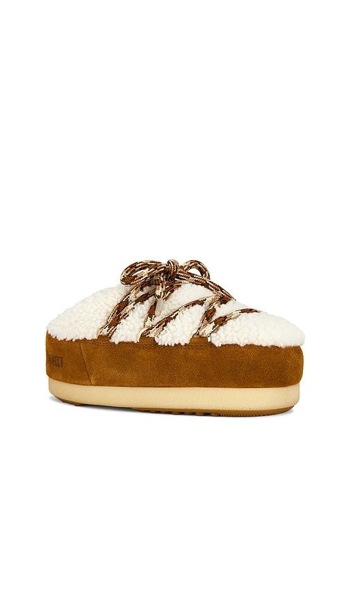 Evx Shearling Mule in Brown. - size 35/36 (also in 37/38, 39/40) - MOON BOOT - Modalova