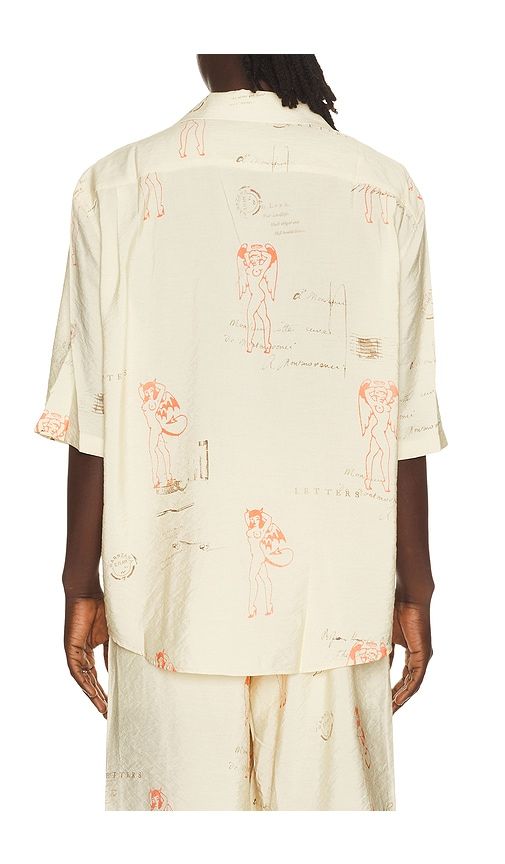 Devil & Angel Postcard Shirt in Cream. - size L (also in M, S, XL/1X) - MISBHV - Modalova