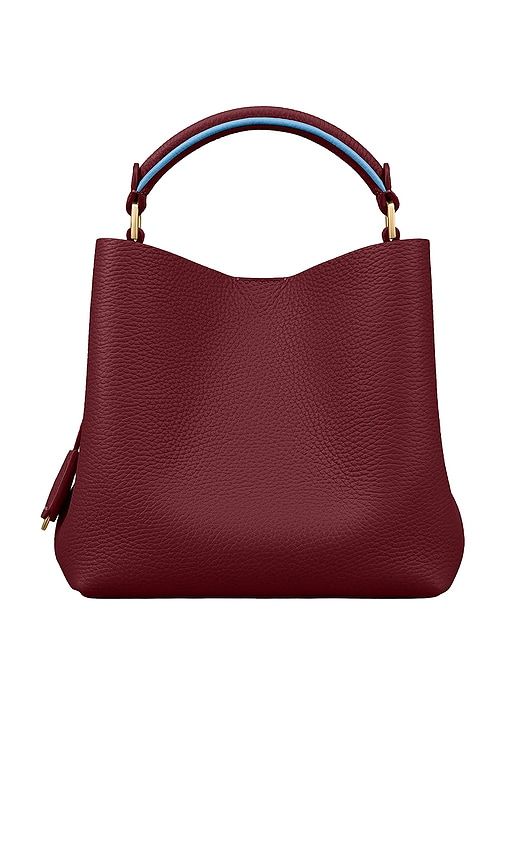 The Mini Bucket Bag in Burgundy - MAISON de SABRÃ - Modalova