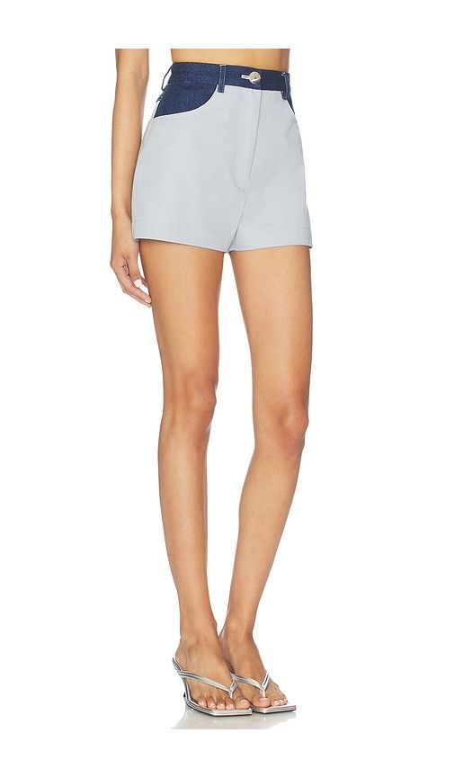 High Waist Combo Hot Short in Blue. - size 4 (also in 8) - MATTHEW BRUCH - Modalova