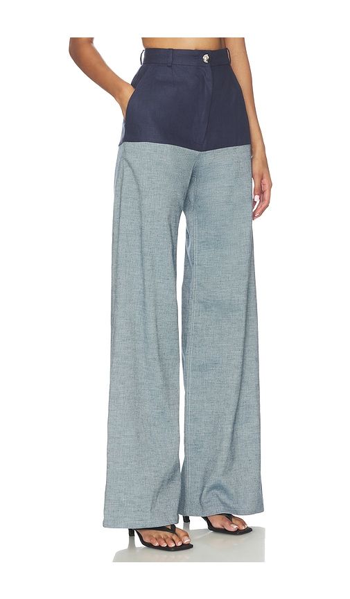 High-waist Combo Jeans in Navy. - size 2 (also in 4, 6, 8) - MATTHEW BRUCH - Modalova